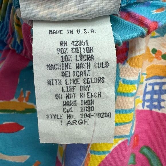 Ken Done Women’s Vintage 90s Pop Art “Sunday" 1982 Artwork Van Gogh Elastic Wais - Picture 5 of 9